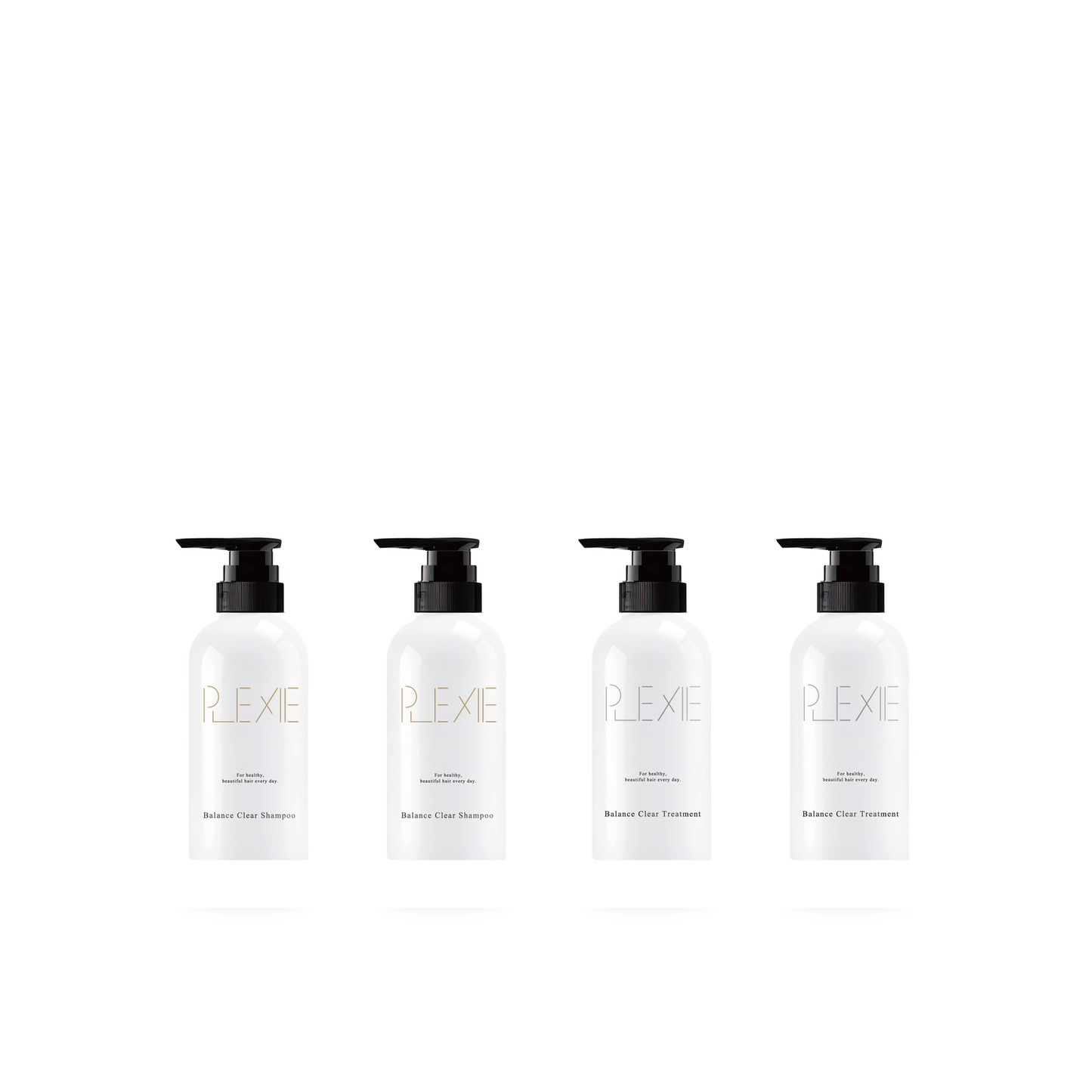 PLEXIE Balance Clear Set 4 Bottles